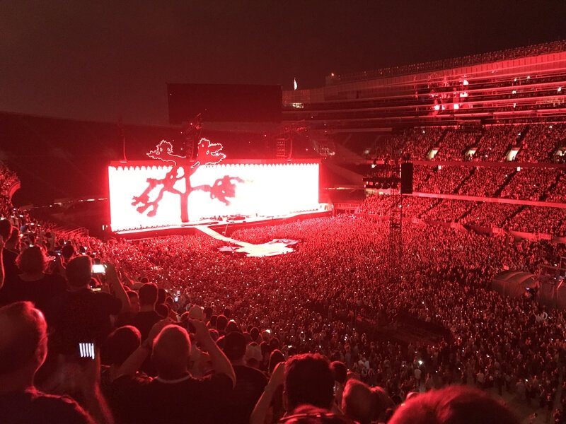 Palco da Joshua Tree Tour 2017 do U2